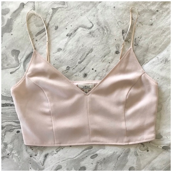 Aritzia Wilfred Japanese Fabric Cropped Tank - Picture 1 of 4